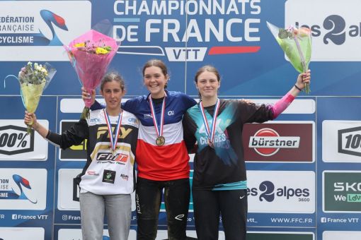 Championnats de France DH : 1 médailles d’Or, 1 médaille de Bronze