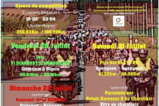 RONDE SUD BOURGOGNE - 20-21-22 Juillet 2018