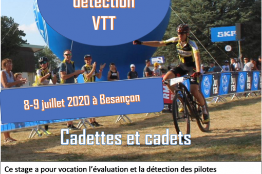 Stage detection cadets/cadettes VTT