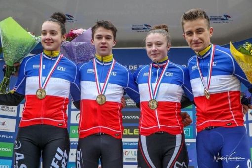 Championnat de France cyclo-cross : 2 médailles d'Or, 2 d'Argent, 1 de Bronze !