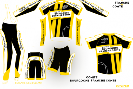 Maillot de la séléction régionale Bourgogne Franche-Comté