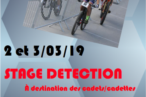 Stage détection cadets/cadettes VTT ouvert à tou(te)s!